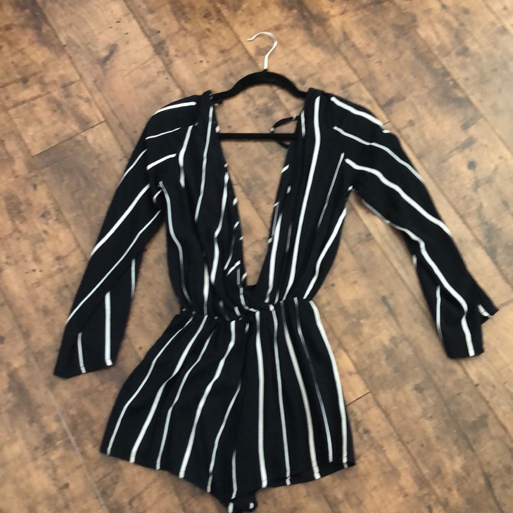 Faithful the brand plunging neckline romper